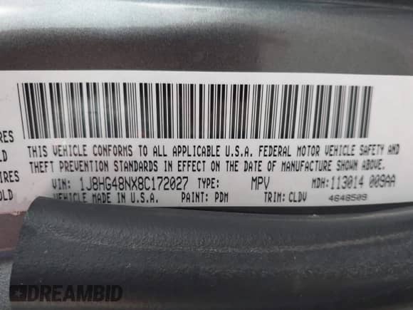 2008 Jeep Commander Sport с VIN 1J8HG48NX8C172027, выставлен на аукционе IAAI как лот 42756337 с пробегом 178 777 миль миль и . История ставок и продаж доступна на DreamBid. Изображение 9.