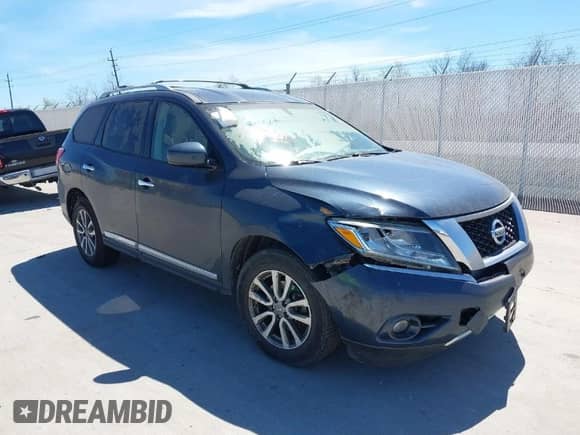 2013 Nissan Pathfinder Platinum with VIN 5N1AR2MN3DC614620, listed as a IAAI auction lot 41754332 with 135,407 mi miles and . Bid and sale history available at DreamBid. Image 1.