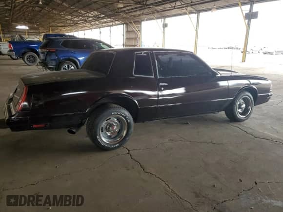 1987 Chevrolet Monte Carlo с VIN 1G1GZ11H6HR117922, выставлен на аукционе Copart как лот 45329575 с пробегом 49 753 миль миль и Чистый • Clean title. История ставок и продаж доступна на DreamBid. Изображение 3.
