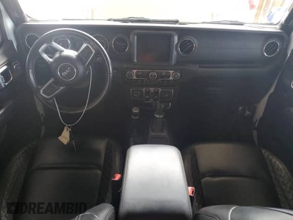 2021 Jeep Wrangler Unlimited Sahara High Altitude with VIN 1C4HJXEG4MW540677, listed as a Copart auction lot 76091414 with Not provided miles and Salvage title. Bid and sale history available at DreamBid. Image 8.