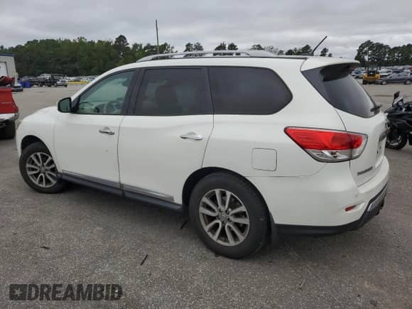 2014 Nissan Pathfinder SL with VIN 5N1AR2MM8EC601158, listed as a Copart auction lot 80143885 with 196,188 mi miles and Salvage title. Bid and sale history available at DreamBid. Image 2.