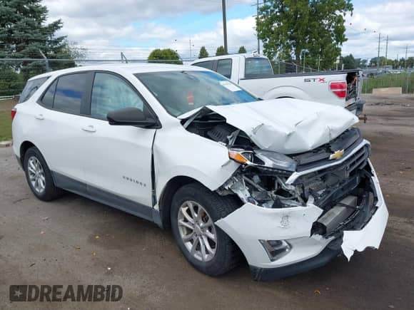 2020 Chevrolet Equinox LS with VIN 3GNAXHEV7LS646014, listed as a IAAI auction lot 43119256 with 91,131 mi miles and . Bid and sale history available at DreamBid. Image 1.