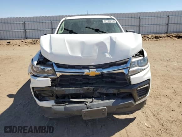 2021 Chevrolet Colorado 2WD Work Truck with VIN 1GCHSBEA9M1137030, listed as a Copart auction lot 72273414 with 57,679 mi miles and Salvage title. Bid and sale history available at DreamBid. Image 5.