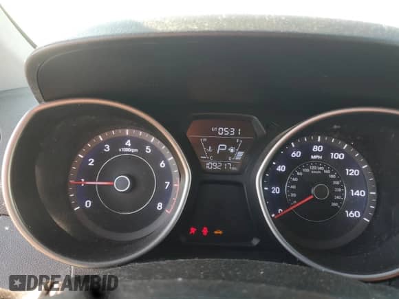 2015 Hyundai Elantra SE with VIN 5NPDH4AEXFH613217, listed as a Copart auction lot 81478205 with 109,217 mi miles and Salvage title. Bid and sale history available at DreamBid. Image 9.