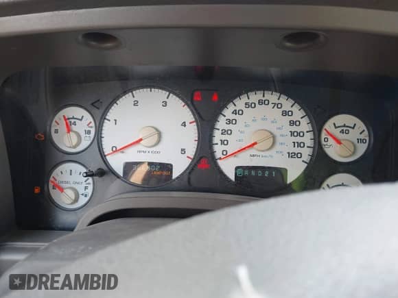 2005 Dodge 2500 SLT with VIN 3D7KR28C15G735877, listed as a IAAI auction lot 43236672 with 366,802 mi miles and . Bid and sale history available at DreamBid. Image 7.