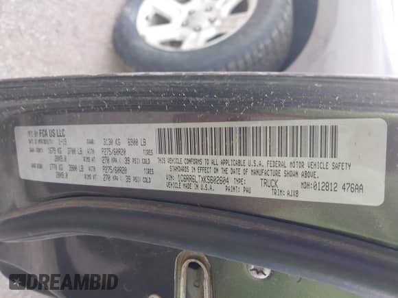 2019 Ram 1500 Big Horn z VIN 1C6RR6LTXKS602604, wystawiony jako IAAI lot #42118549 z przebiegiem 152 849 mil mil oraz . Historia ofert i sprzedaży dostępna na DreamBid. Obrazek 9.