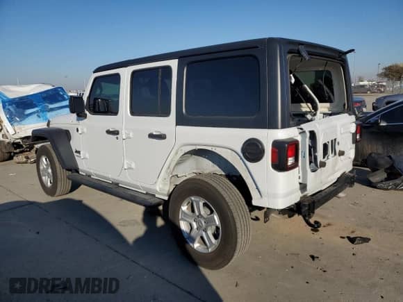 2022 Jeep Wrangler Unlimited Sport S с VIN 1C4HJXDN1NW150976, выставлен на аукционе Copart как лот 82924444 с пробегом 41 765 миль миль и Списание • Salvage title. История ставок и продаж доступна на DreamBid. Изображение 2.