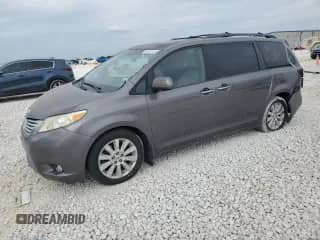 2011 Toyota Sienna Limited with VIN 5TDYK3DCXBS019478, listed as a Copart auction lot 86510125 with 167,024 mi miles and Salvage title. Bid and sale history available at DreamBid. Image 1.