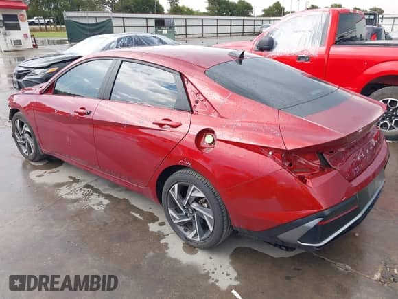 2024 Hyundai Elantra SEL with VIN KMHLS4DG6RU770890, listed as a IAAI auction lot 42989400 with 12,346 mi miles and . Bid and sale history available at DreamBid. Image 3.