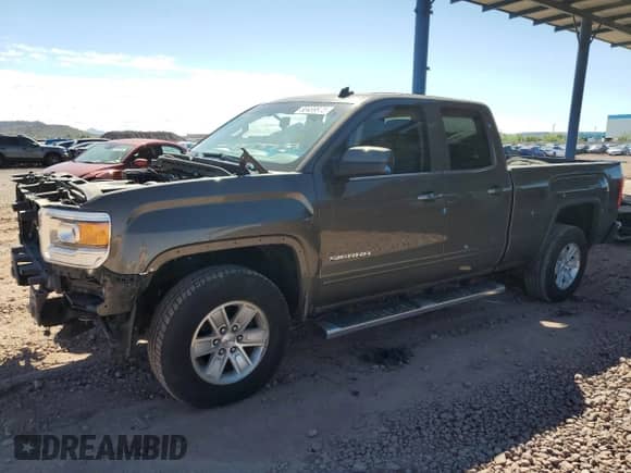 2014 GMC Sierra 1500 SLE with VIN 1GTR1UEC6EZ261411, listed as a Copart auction lot 80489975 with 120,331 mi miles and Salvage title. Bid and sale history available at DreamBid. Image 1.