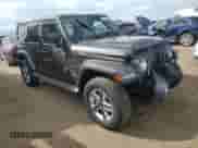 2021 Jeep Wrangler Unlimited Sahara High Altitude with VIN 1C4HJXEM5MW599937, listed as a Copart auction lot 71797814 with Not provided miles and Salvage title. Bid and sale history available at DreamBid. Image 4.
