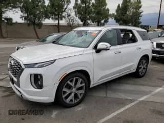 2021 Hyundai Palisade Limited with VIN KM8R54HE6MU221712, listed as a Copart auction lot 70764995 with 61,509 mi miles and Salvage title. Bid and sale history available at DreamBid. Image 1.