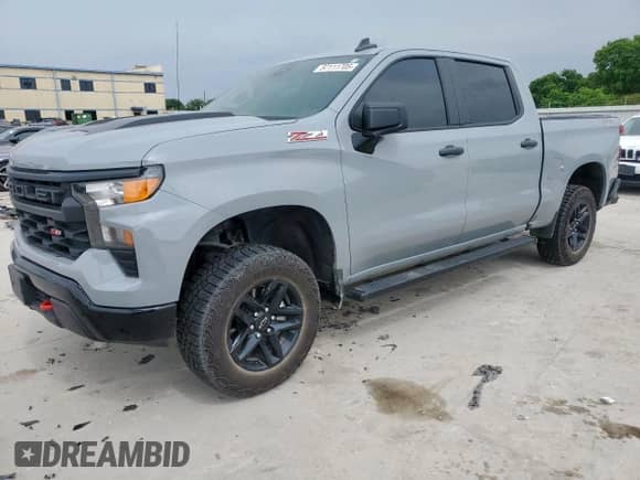 2024 Chevrolet Silverado 1500 Custom Trail Boss with VIN 3GCUDCED7RG165992, listed as a Copart auction lot 57111705 with 21,930 mi miles and Clean title. Bid and sale history available at DreamBid. Image 1.