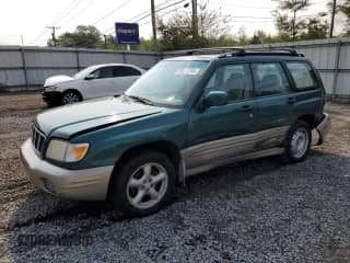 2001 Subaru Forester S with VIN JF1SF65531H760849, listed as a Copart auction lot 59563765 with 207,542 mi miles and Salvage title. Bid and sale history available at DreamBid. Image 1.