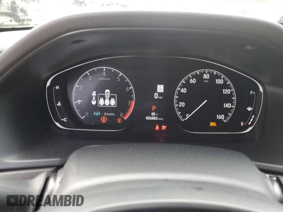 2022 Honda Accord Touring with VIN 1HGCV2F97NA012679, listed as a Copart auction lot 63695585 with 26,883 mi miles and Salvage title. Bid and sale history available at DreamBid. Image 9.