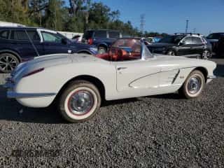 1958 Chevrolet Corvette с VIN J58S101282, выставлен на аукционе Copart как лот 80621274 с пробегом 217 790 миль миль и Списание • Salvage title. История ставок и продаж доступна на DreamBid. Изображение 3.