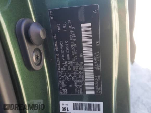 2024 Toyota Sienna Platinum с VIN 5TDERKEC2RS190050, выставлен на аукционе Copart как лот 42195075 с пробегом 42 747 миль миль и Списание • Salvage title. История ставок и продаж доступна на DreamBid. Изображение 15.