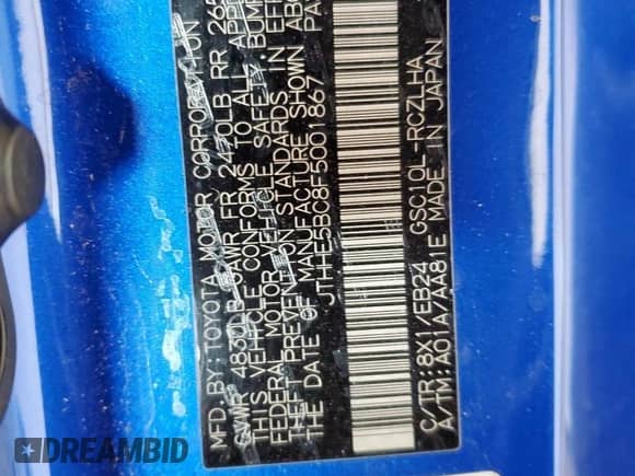 2015 Lexus RC 350 F Sport z VIN JTHHE5BC8F5001867, wystawiony jako Copart lot #68503085 z przebiegiem 124 617 mil mil oraz Szkoda całkowita • Salvage title. Historia ofert i sprzedaży dostępna na DreamBid. Obrazek 12.