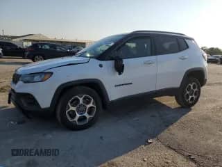 2022 Jeep Compass Trailhawk with VIN 3C4NJDDB7NT159016, listed as a Copart auction lot 71460525 with 58,049 mi miles and Non repairable. Bid and sale history available at DreamBid. Image 1.