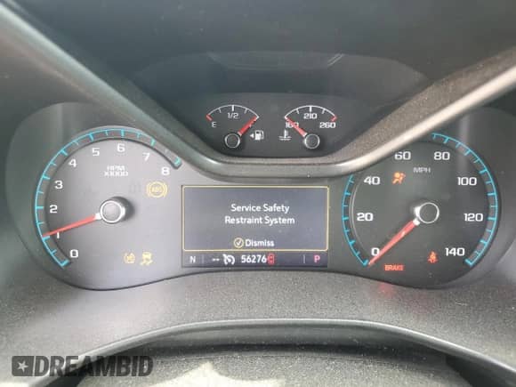 2021 Chevrolet Colorado 4WD Z71 with VIN 1GCGTDEN1M1258691, listed as a Copart auction lot 51511715 with 56,276 mi miles and Salvage title. Bid and sale history available at DreamBid. Image 9.