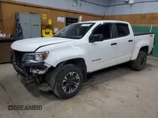 2022 Chevrolet Colorado 4WD Z71 with VIN 1GCGTDENXN1320204, listed as a Copart auction lot 81075385 with 39,528 mi miles and Salvage title. Bid and sale history available at DreamBid. Image 1.