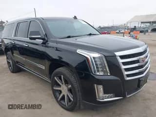 2015 Cadillac Escalade ESV Premium with VIN 1GYS4TKJ2FR554336, listed as a IAAI auction lot 42575693 with 45,606 mi miles and . Bid and sale history available at DreamBid. Image 1.