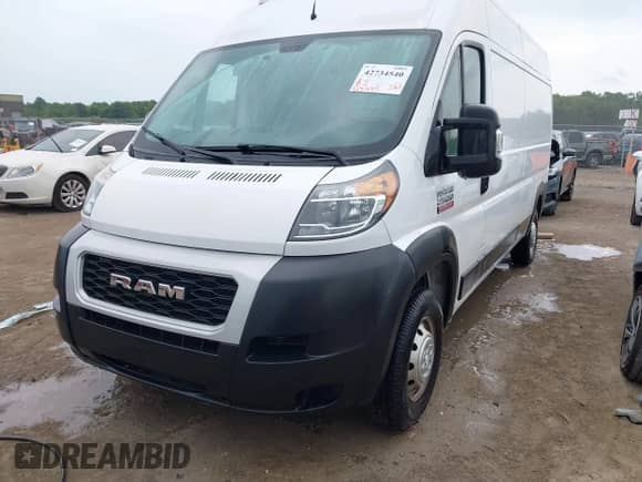 2020 Ram ProMaster Cargo z VIN 3C6TRVDG4LE100726, wystawiony jako IAAI lot #42734540 z przebiegiem 67 985 mil mil oraz . Historia ofert i sprzedaży dostępna na DreamBid. Obrazek 2.