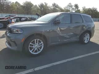 2023 Dodge Durango GT Launch Edition with VIN 1C4RDHDG1PC685538, listed as a Copart auction lot 51676565 with 24,698 mi miles and Salvage title. Bid and sale history available at DreamBid. Image 1.