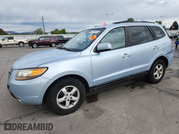 2007 Hyundai Santa Fe GLS with VIN 5NMSG73D17H075618, listed as a Copart auction lot 80196725 with 214,989 mi miles and Clean title. Bid and sale history available at DreamBid. Image 1.