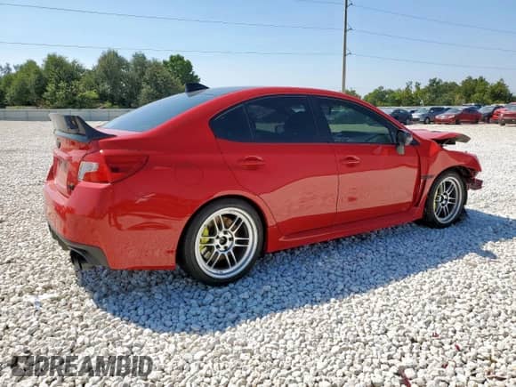 2020 Subaru WRX STI with VIN JF1VA2E68L9818044, listed as a Copart auction lot 72069875 with 22,613 mi miles and Salvage title. Bid and sale history available at DreamBid. Image 3.