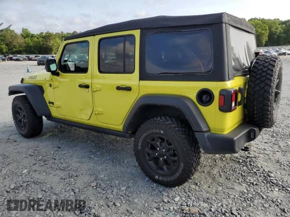 2023 Jeep Wrangler Willys с VIN 1C4HJXDN3PW543719, выставлен на аукционе Copart как лот 54963635 с пробегом 19 443 миль миль и Списание • Salvage title. История ставок и продаж доступна на DreamBid. Изображение 2.