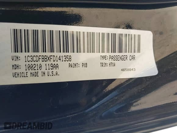 2015 Dodge Dart SXT с VIN 1C3CDFBBXFD141358, выставлен на аукционе IAAI как лот 42248911 с пробегом 114 929 миль миль и . История ставок и продаж доступна на DreamBid. Изображение 9.