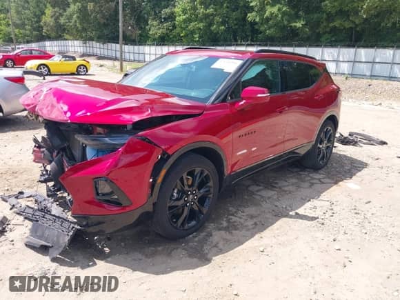 2021 Chevrolet Blazer RS z VIN 3GNKBERS2MS535714, wystawiony jako IAAI lot #42640286 z przebiegiem 81 323 mil mil oraz . Historia ofert i sprzedaży dostępna na DreamBid. Obrazek 18.
