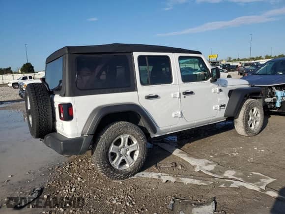 2022 Jeep Wrangler Unlimited Sport с VIN 1C4HJXDNXNW132525, выставлен на аукционе Copart как лот 72717044 с пробегом 23 215 миль миль и Списание • Salvage title. История ставок и продаж доступна на DreamBid. Изображение 3.