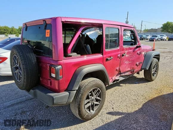 2024 Jeep Wrangler Sport S z VIN 1C4PJXDN3RW344801, wystawiony jako Copart lot #71509805 z przebiegiem 27 146 mil mil oraz Czysty tytuł • Clean title. Historia ofert i sprzedaży dostępna na DreamBid. Obrazek 3.