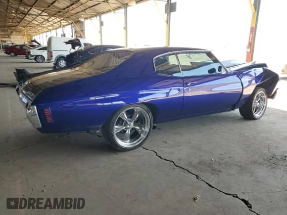 1972 Chevrolet Chevelle with VIN 1D37D2L561481, listed as a Copart auction lot 58252974 with 2,004 mi miles and Salvage title. Bid and sale history available at DreamBid. Image 3.
