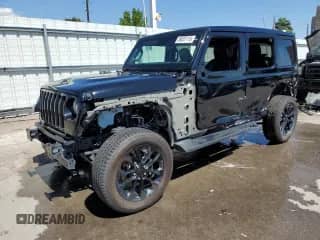 2022 Jeep Wrangler Unlimited Sahara Altitude с VIN 1C4HJXEG4NW137512, выставлен на аукционе Copart как лот 56037115 с пробегом Не указан миль и Списание • Salvage title. История ставок и продаж доступна на DreamBid. Изображение 1.