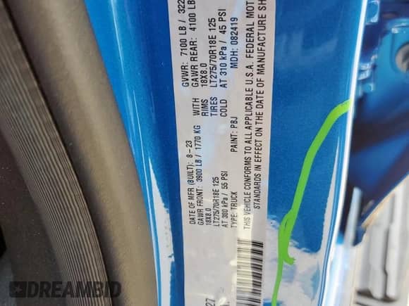 2024 Ram 1500 Rebel z VIN 1C6SRFLT2RN122227, wystawiony jako Copart lot #57086395 z przebiegiem 23 705 mil mil oraz Szkoda całkowita • Salvage title. Historia ofert i sprzedaży dostępna na DreamBid. Obrazek 12.
