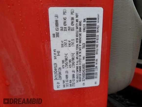 2004 Dodge 2500 SLT z VIN 3D7KA28D24G109351, wystawiony jako Copart lot #46521585 z przebiegiem 68 462 mil mil oraz Szkoda całkowita • Salvage title. Historia ofert i sprzedaży dostępna na DreamBid. Obrazek 12.