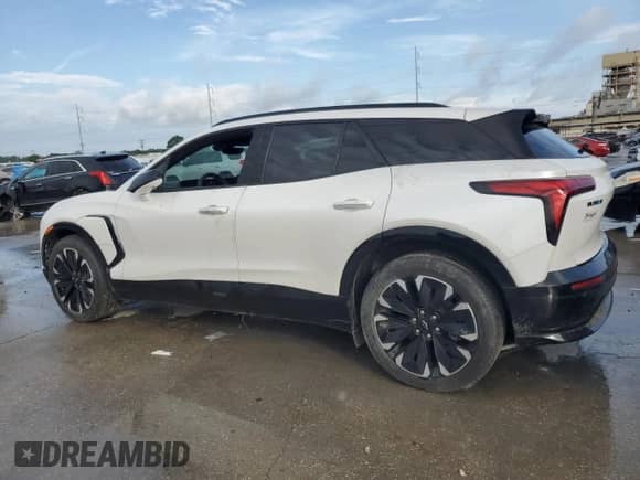 2024 Chevrolet Blazer EV eAWD RS with VIN 3GNKDCRJXRS186542, listed as a Copart auction lot 65343195 with 12,842 mi miles and Salvage title. Bid and sale history available at DreamBid. Image 2.