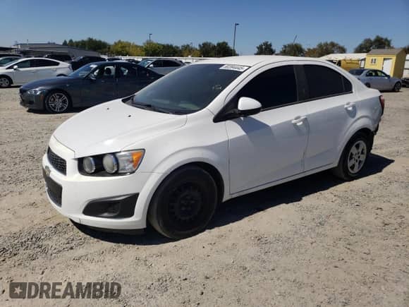 2016 Chevrolet Sonic LS with VIN 1G1JA5SH6G4126148, listed as a Copart auction lot 80394445 with 161,374 mi miles and Salvage title. Bid and sale history available at DreamBid. Image 1.