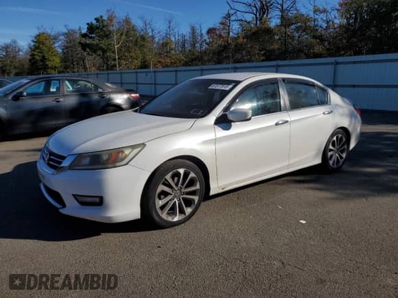 2014 Honda Accord Sport с VIN 1HGCR2F50EA110065, выставлен на аукционе Copart как лот 87077915 с пробегом 160 524 миль миль и Списание • Salvage title. История ставок и продаж доступна на DreamBid. Изображение 1.
