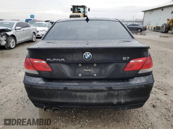 2008 BMW 7 Series 750i with VIN WBAHL83528DT89581, listed as a Copart auction lot 43146275 with Not provided miles and Salvage title. Bid and sale history available at DreamBid. Image 6.
