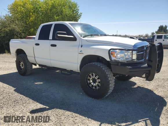 2008 Dodge 3500 Laramie with VIN 3D7MX38A08G159917, listed as a Copart auction lot 71237864 with 167,811 mi miles and Salvage title. Bid and sale history available at DreamBid. Image 4.