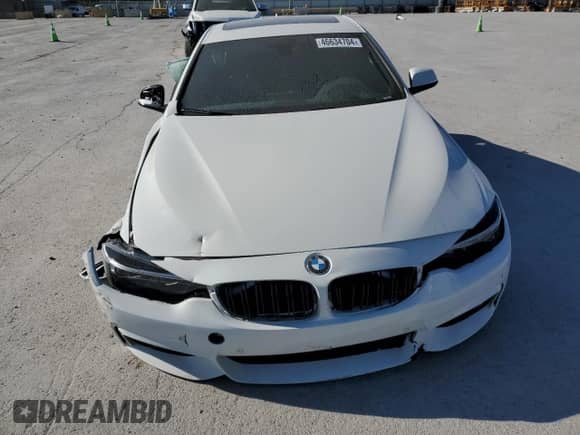 2019 BMW 4 Series 440i with VIN WBA4W7C56KAG52196, listed as a Copart auction lot 46634704 with Not provided miles and Salvage title. Bid and sale history available at DreamBid. Image 5.