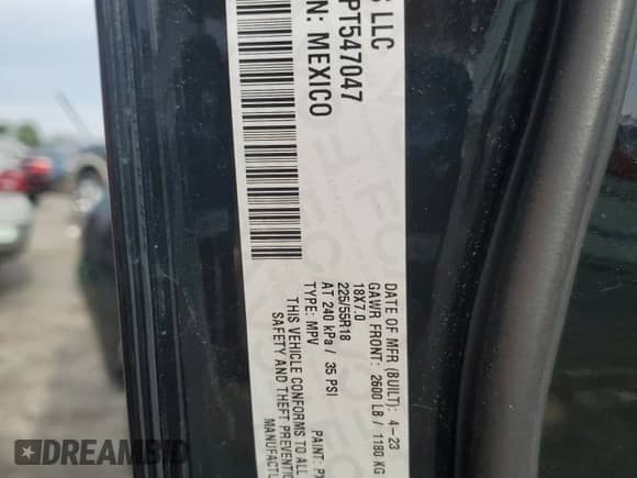 2023 Jeep Compass Latitude Lux with VIN 3C4NJDFN5PT547047, listed as a Copart auction lot 80772015 with 5,301 mi miles and Salvage title. Bid and sale history available at DreamBid. Image 14.