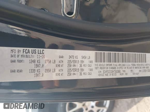 2017 Dodge Journey GT with VIN 3C4PDCEG9HT563881, listed as a IAAI auction lot 42876201 with 135,913 mi miles and . Bid and sale history available at DreamBid. Image 9.