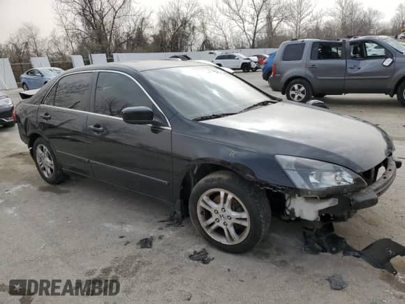 2007 Honda Accord LX SE with VIN JHMCM56327C011511, listed as a Copart auction lot 49500065 with 179,128 mi miles and Salvage title. Bid and sale history available at DreamBid. Image 4.