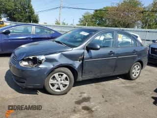2009 Hyundai Accent Auto GLS with VIN KMHCN46C59U347655, listed as a Copart auction lot 81558915 with 191,512 mi miles and Salvage title. Bid and sale history available at DreamBid. Image 1.