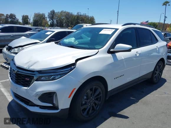2022 Chevrolet Equinox RS with VIN 3GNAXMEV9NS153785, listed as a IAAI auction lot 42630834 with 54,924 mi miles and . Bid and sale history available at DreamBid. Image 17.